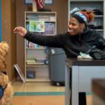 A calm presence, a lasting impact: Beau supports students at Covenant High School